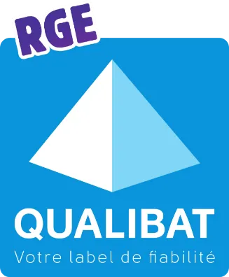 Logo Qualibat RGE – entreprise certifiée Reconnu Garant de l'Environnement